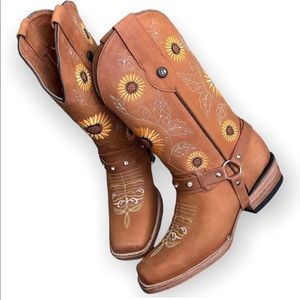 Roche Leather cowboy boots